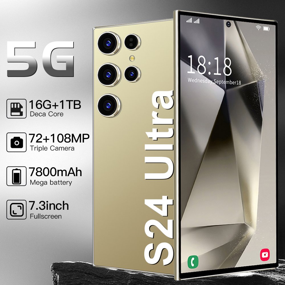 Cellphone Original S24 Ultra 16GB+512GB Smartphone 7inch Unlocked dual card 5G Phones Android 13.0 Mobile phones
